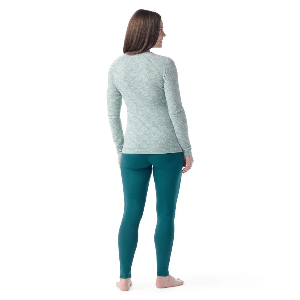 Smartwool - Classic Thermal Merino Base Layer Crew - Women's - Arctic Green Digi Snow
