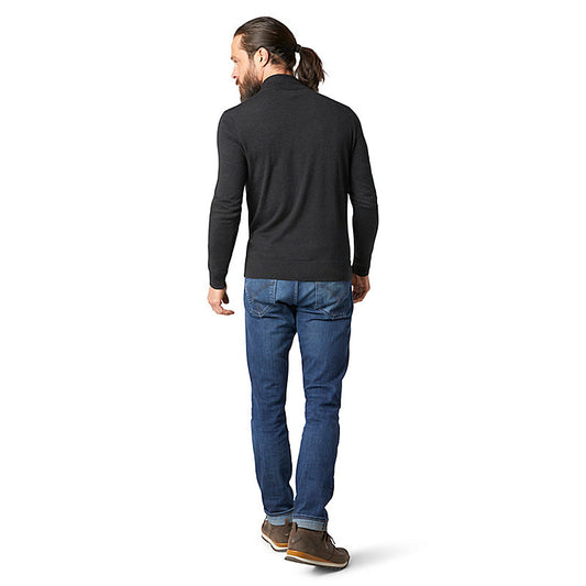 Smartwool - Sparwood Half Zip Sweater - Men's - Charcoal Heather