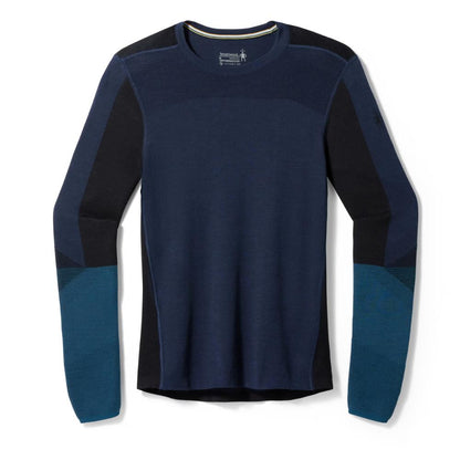 Smartwool - Intraknit Thermal Merino Base Layer Colorblock Crew - Men's - Deep Navy-Twilight Blue