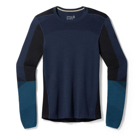 Smartwool - Intraknit Thermal Merino Base Layer Colorblock Crew - Men's - Deep Navy-Twilight Blue