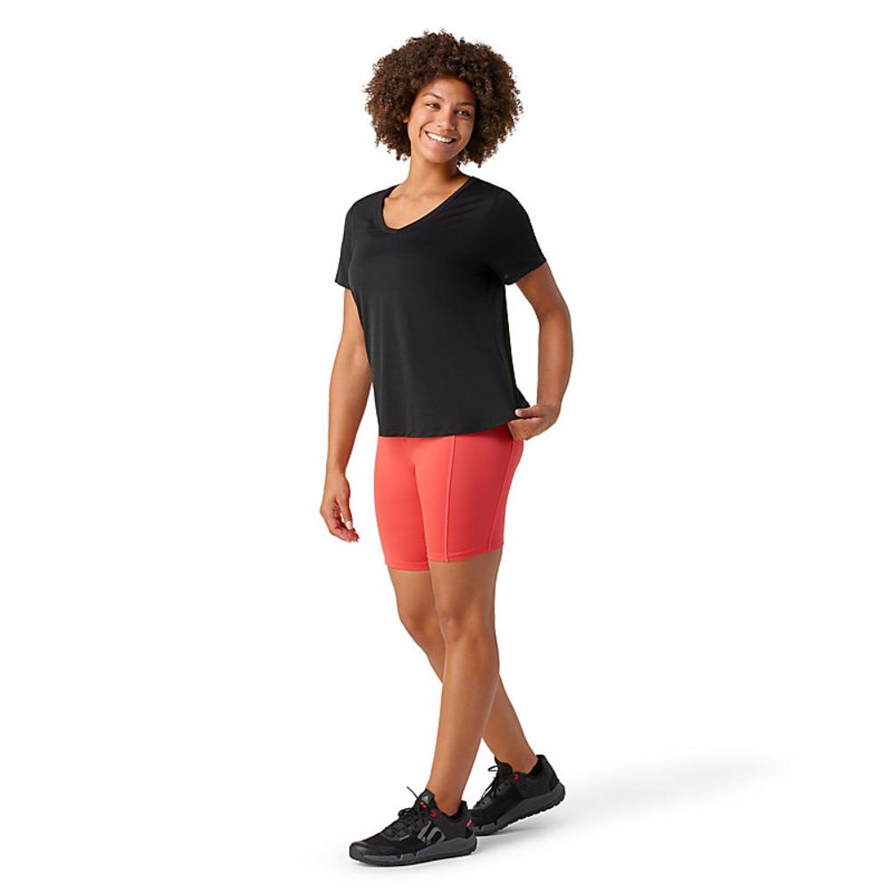 Smartwool - Active Ultralite V-Neck Short Sleeve - Women's - Black