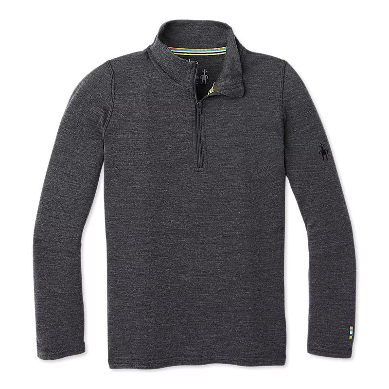 Smartwool - Kids Merino 250 Baselayer Zip T - Charcoal Heather