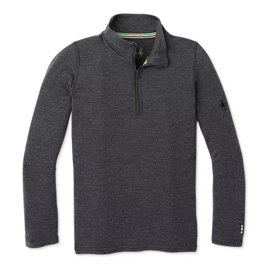 Smartwool - Kids Merino 250 Baselayer Zip T - Charcoal Heather