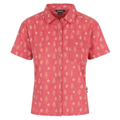Sherpa - Jaya Camp Shirt - Seaport Blue Indi Blossom