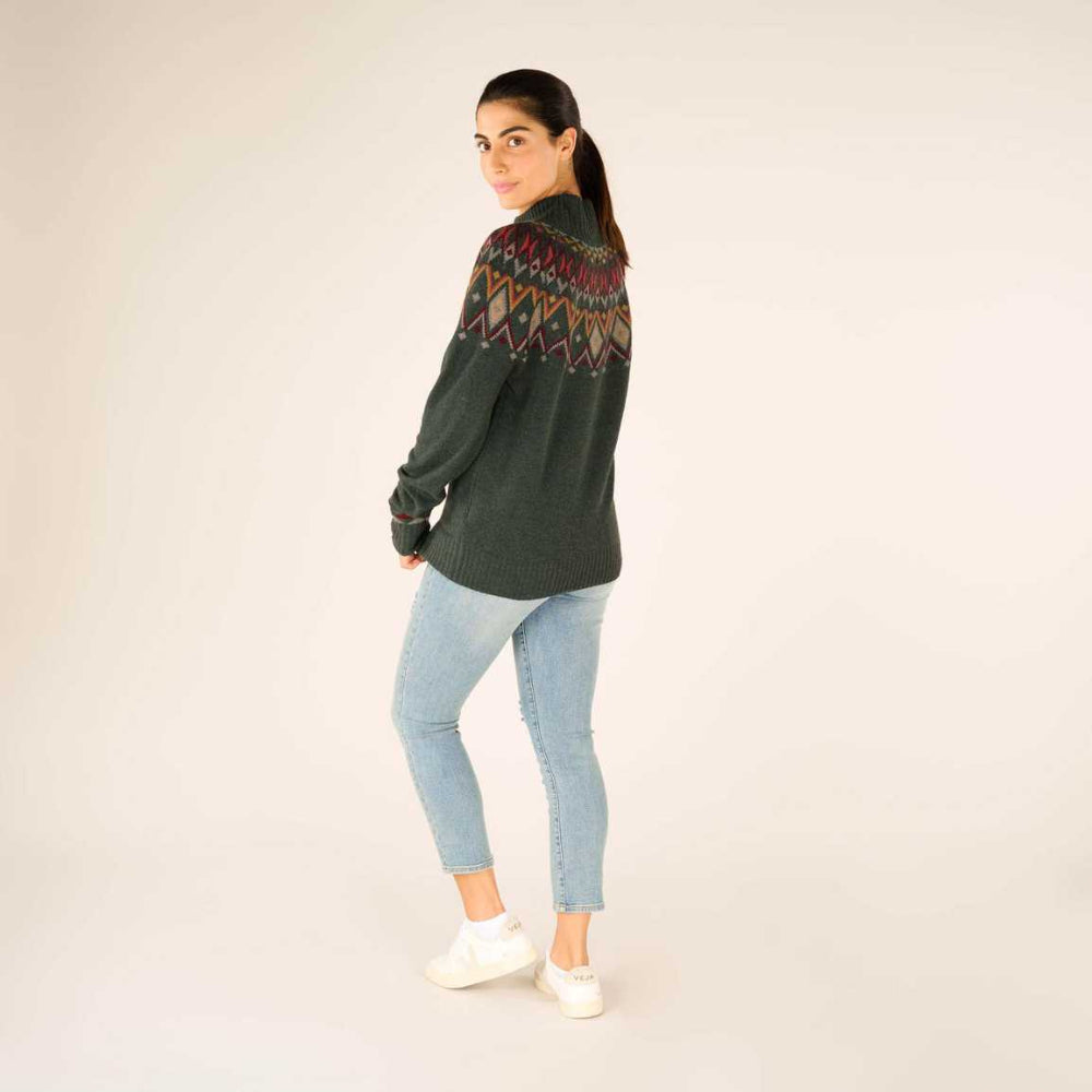 Sherpa - Indu Eco Mock Neck - Women's - Forest