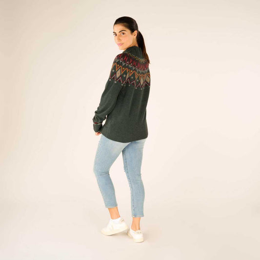 Sherpa - Indu Eco Mock Neck - Women's - Forest