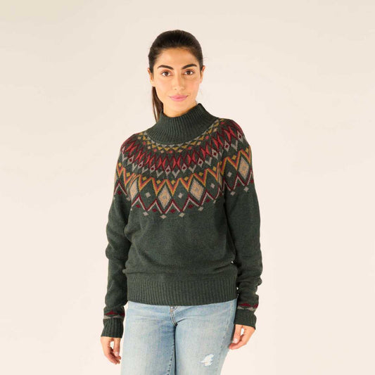 Sherpa - Indu Eco Mock Neck - Women's - Forest