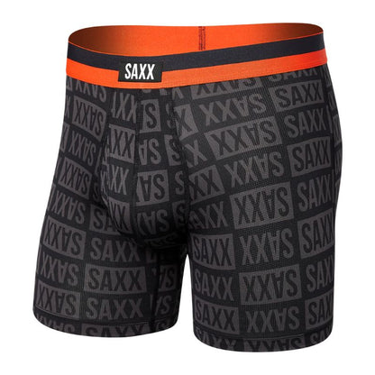 Saxx - Sport Mesh Boxer Brief Fly - Men's - Checkerboard- Black