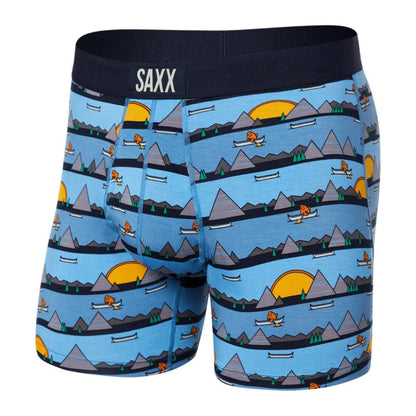 SAXX - Ultra Super Soft Boxer Brief Fly - Lazy River- Blue