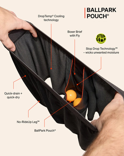 Saxx - Quest Quick-Dry Mesh Boxer Brief Fly - Maritime