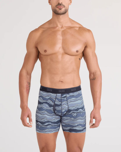 Saxx - Quest Quick-Dry Mesh Boxer Brief Fly - Lazy River Multi