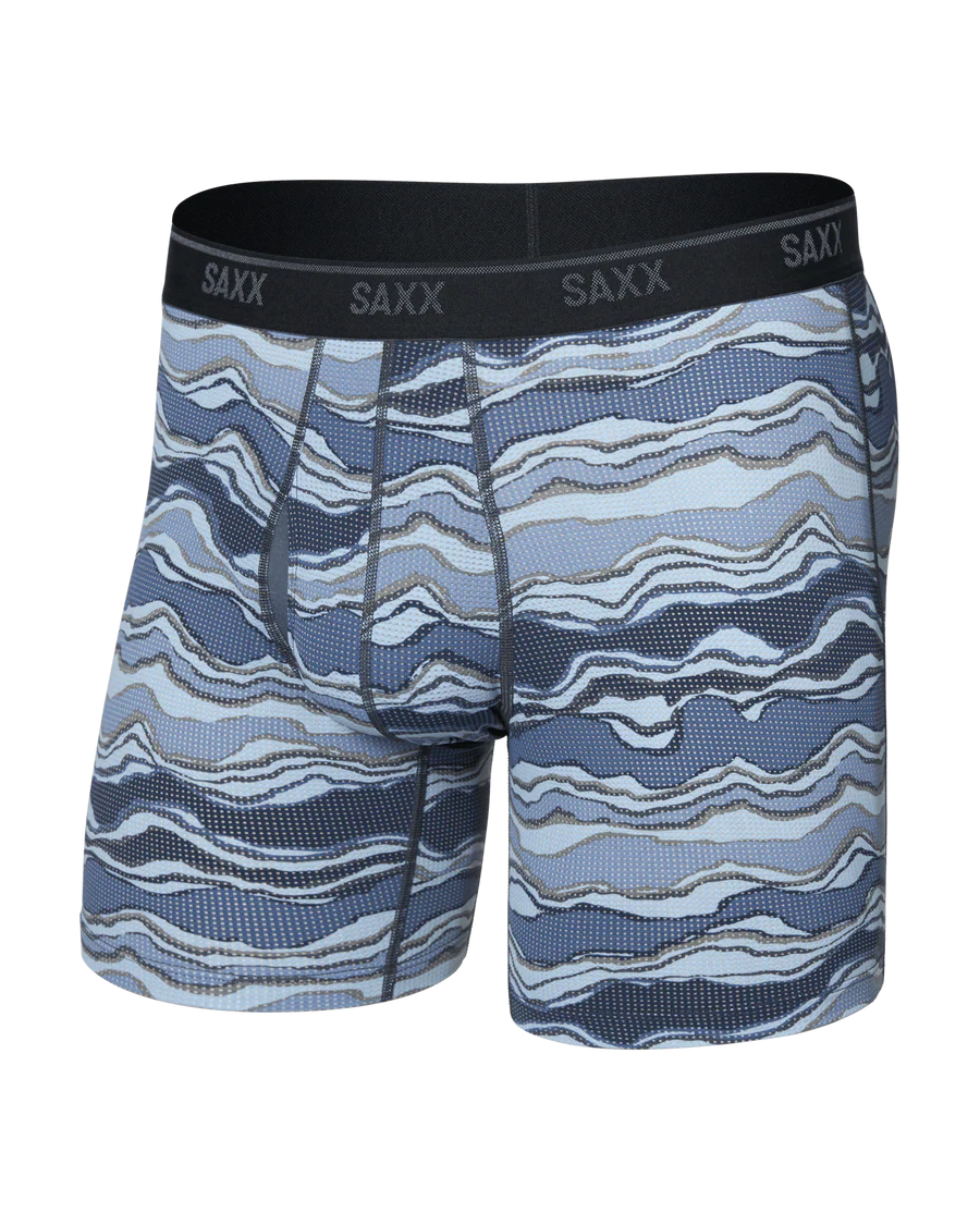 Saxx - Quest Quick-Dry Mesh Boxer Brief Fly - Lazy River Multi