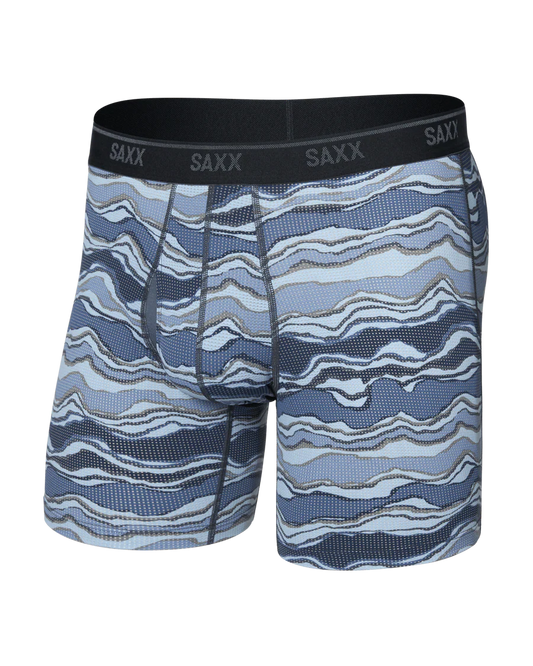 Saxx - Quest Quick-Dry Mesh Boxer Brief Fly - Lazy River Multi