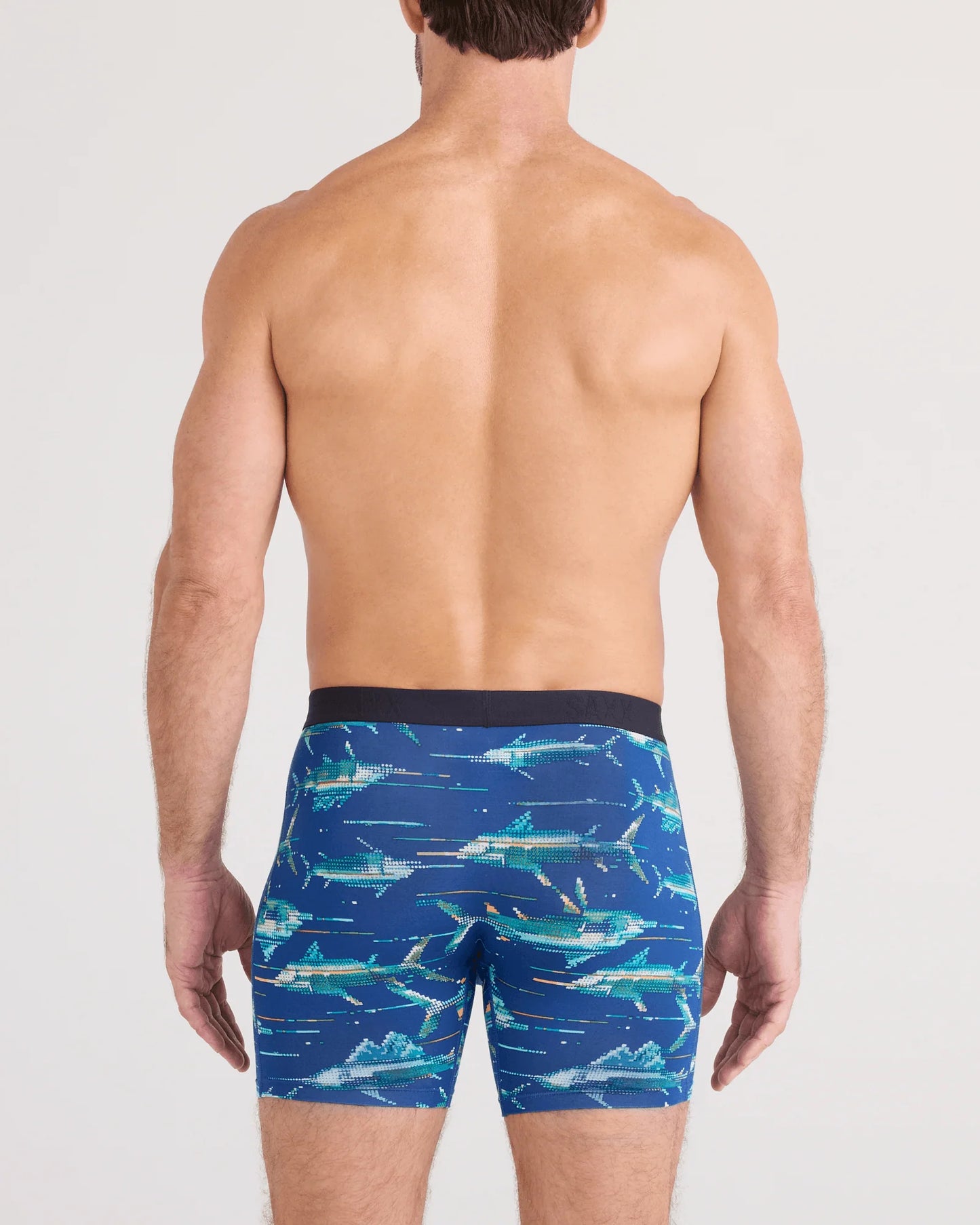 SAXX - Vibe Xtra Boxer Brief Fly - Digi Fish Sapphire
