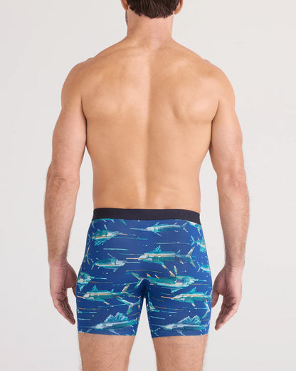 SAXX - Vibe Xtra Boxer Brief Fly - Digi Fish Sapphire