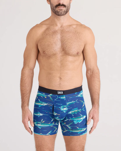 SAXX - Vibe Xtra Boxer Brief Fly - Digi Fish Sapphire