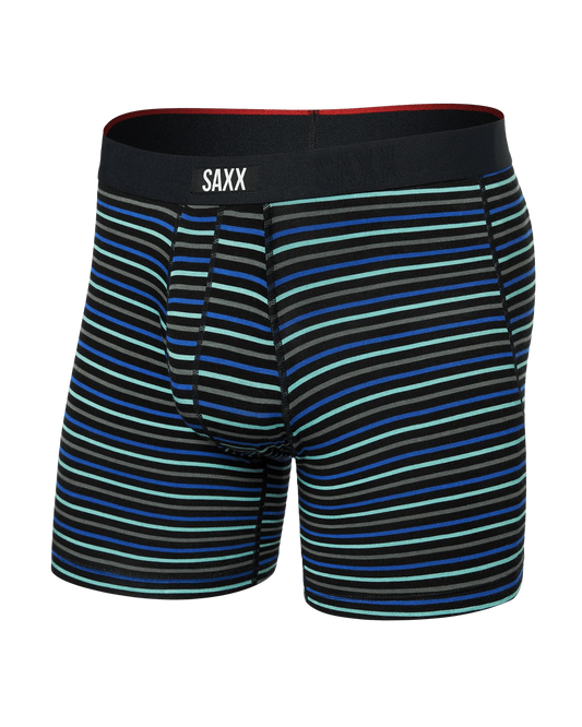 SAXX - Vibe Xtra Boxer Brief Fly - Gent'S Stripe Sport Blue