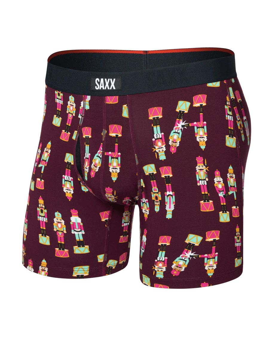 SAXX - Vibe Xtra Boxer Brief Fly - Nutcracker 25 Maroon