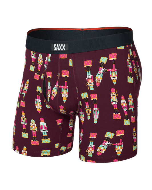 SAXX - Vibe Xtra Boxer Brief Fly - Nutcracker 25 Maroon