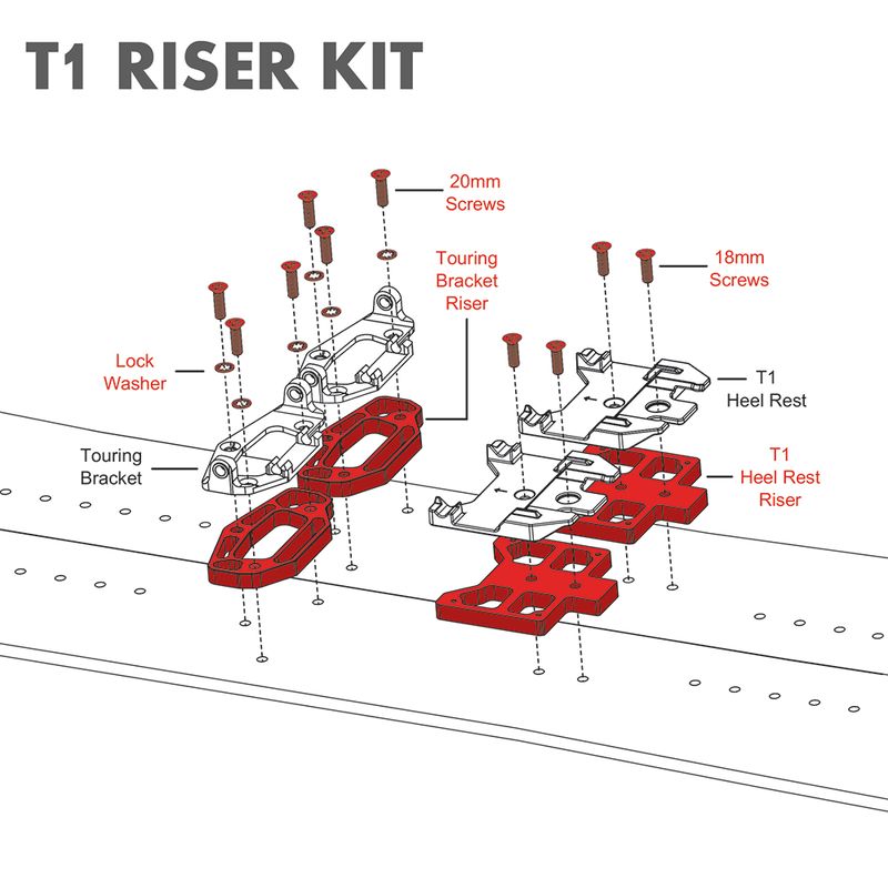 Spark R&D - T1 Riser Kit