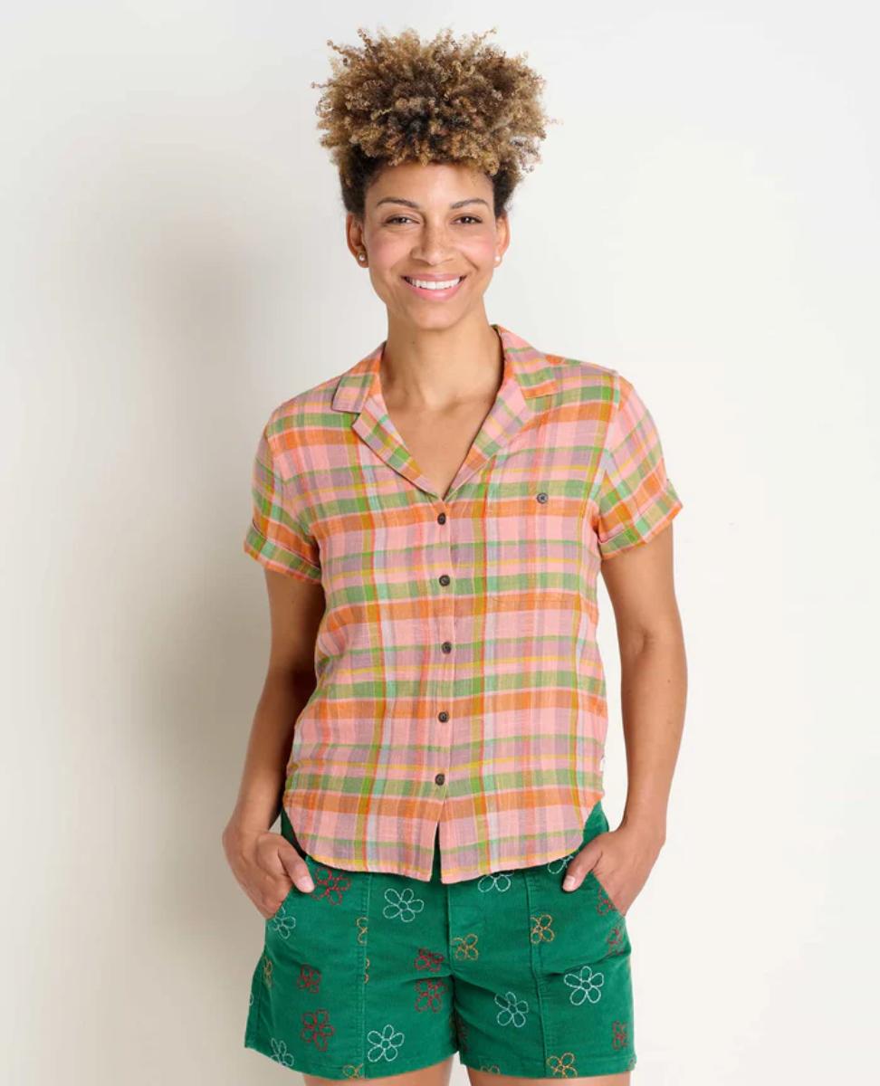 Toad and Co - Camp Cove Short Sleeve Shirt - Umber Plaid
