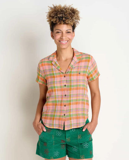 Toad and Co - Camp Cove Short Sleeve Shirt - Umber Plaid