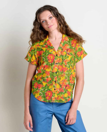 Toad and Co - Camp Cove Short Sleeve Shirt - North Shore Block Print