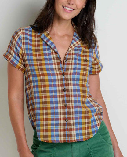 Toad and Co - Camp Cove Short Sleeve Shirt - Umber Plaid
