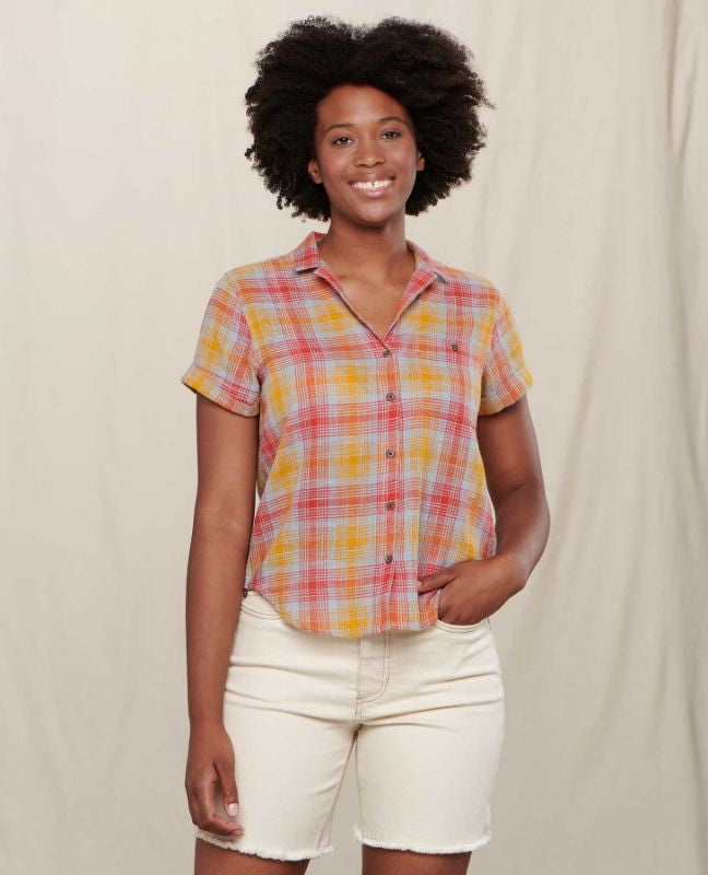 Toad and Co - Camp Cove Short Sleeve Shirt - Umber Plaid
