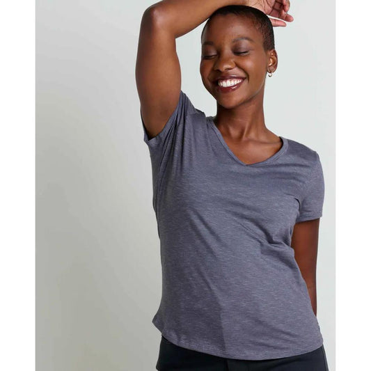 Toad and Co - Marley Short Sleeve V-Neck Tee - Iron