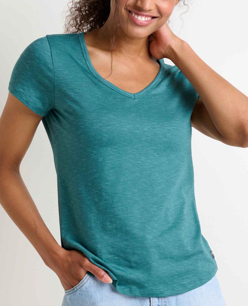 Toad and Co - Marley Short Sleeve V-Neck Tee - Iron