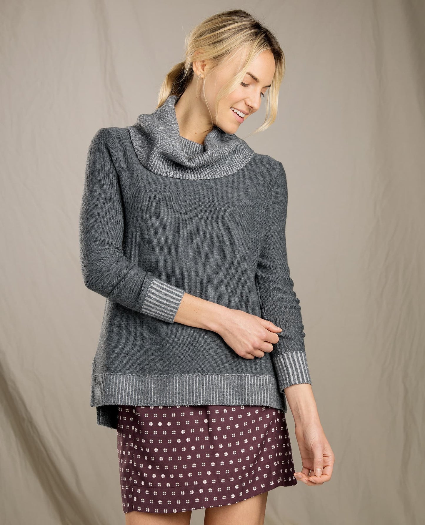 Toad&Co - Cabriolet T-Neck Sweater - Oatmeal