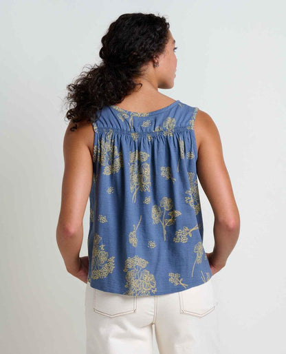 Toad and Co - Manzana Button Front Tank - Egret