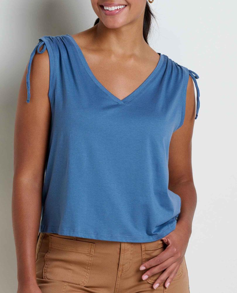 Toad and Co - Anza Cinch Tank - Pacific Blue