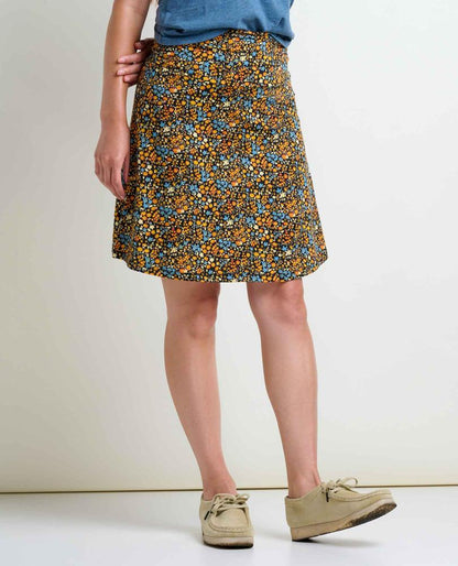 Toad and Co - Chaka Skirt - Gold Ditsy Print