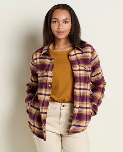Toad and Co - Folk Yeah Shirt Jacket - Blackberry