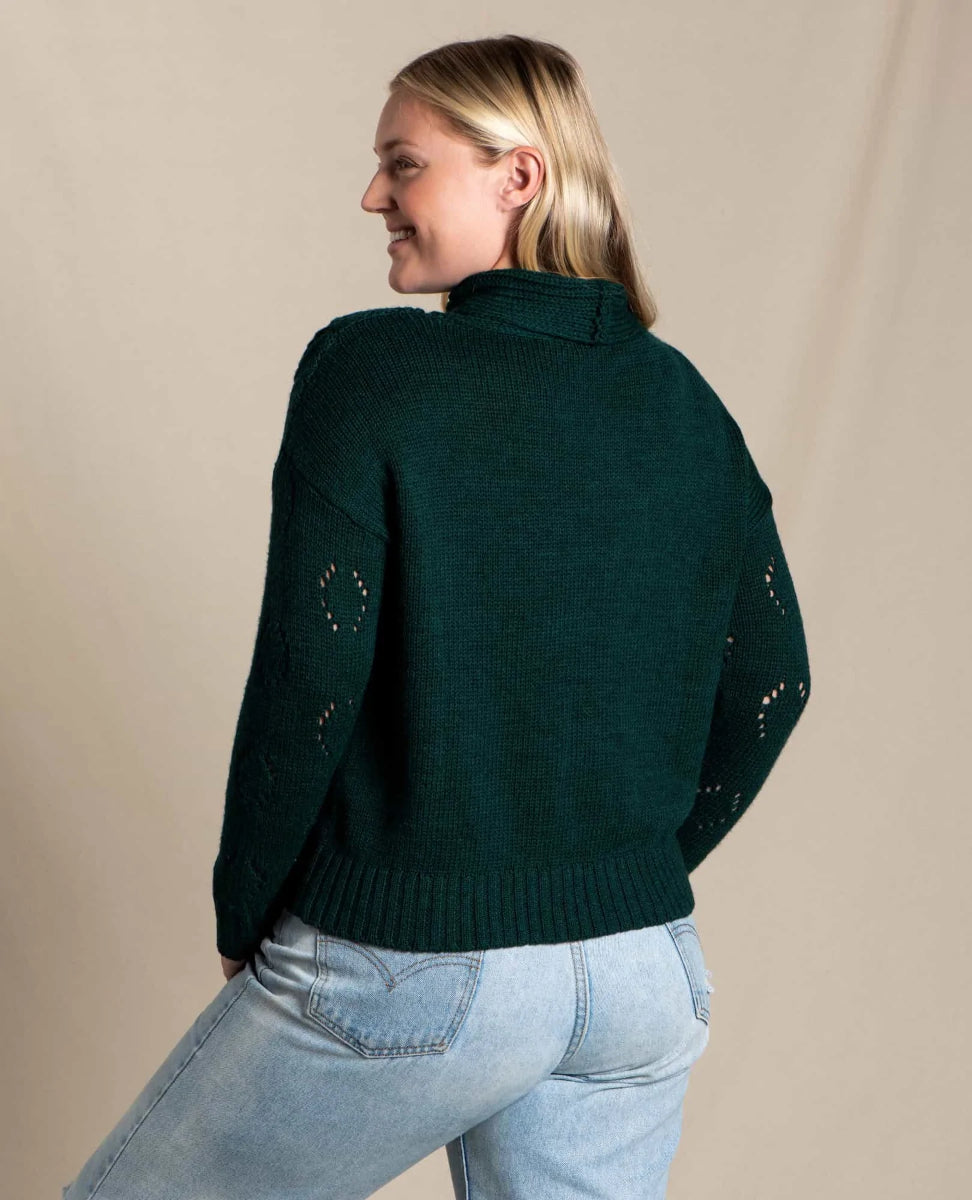 Toad and Co - Tupelo II Cable Sweater - Auburn