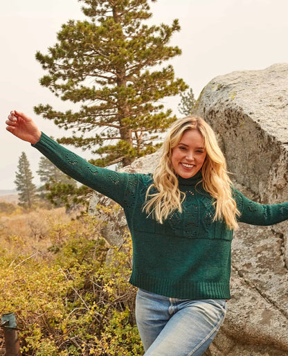 Toad and Co - Tupelo II Cable Sweater - Auburn