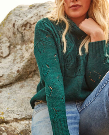 Toad and Co - Tupelo II Cable Sweater - Auburn