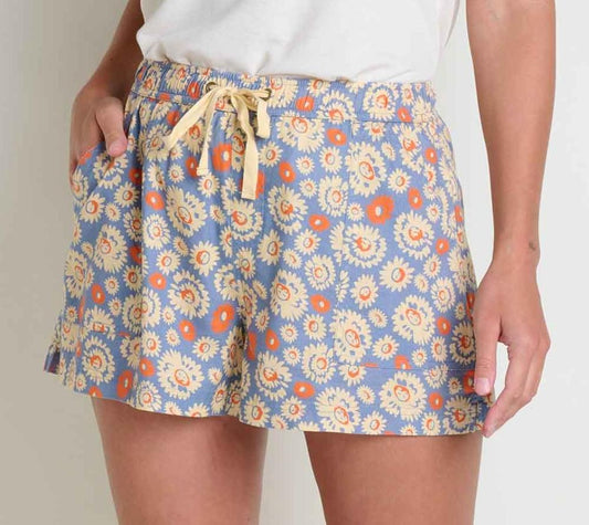 Toad and Co - Taj Hemp Pull-On Short - Women's - North Shore Shape Print