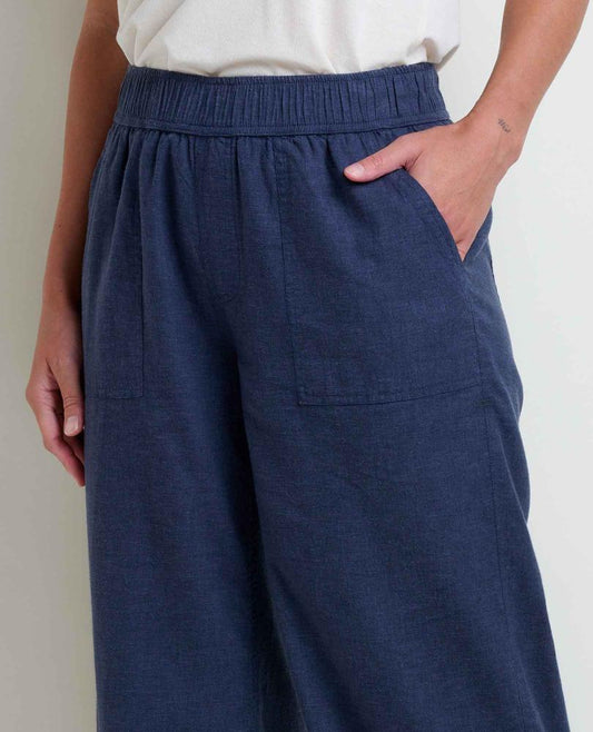 Toad and Co - Taj Hemp Wide Leg Pant - Women's - True Navy