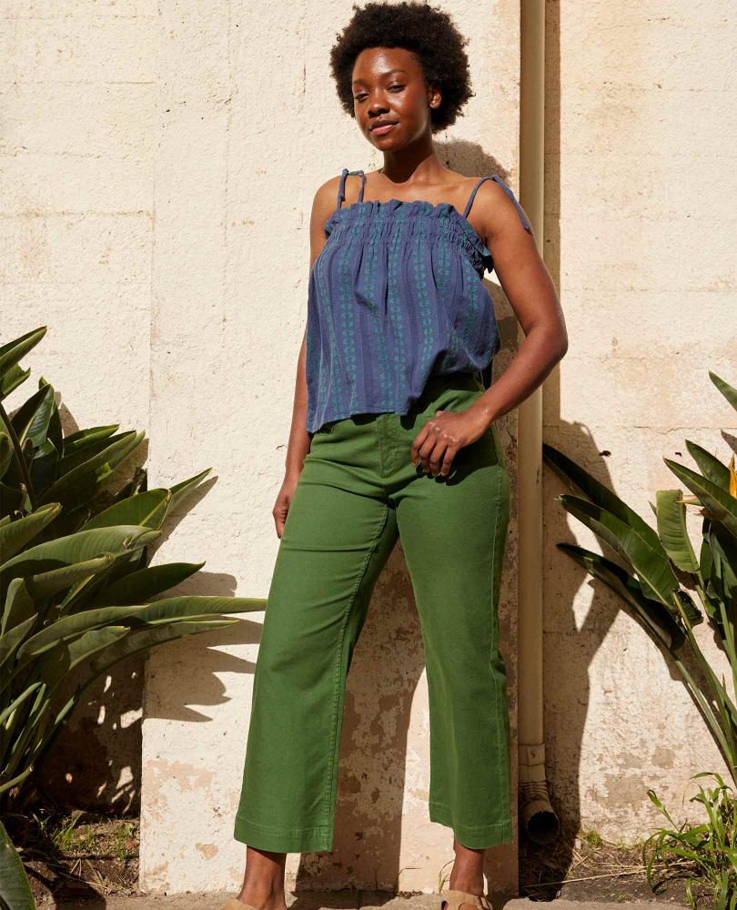 Toad and Co - Earthworks Wide Leg Pant - Epidote