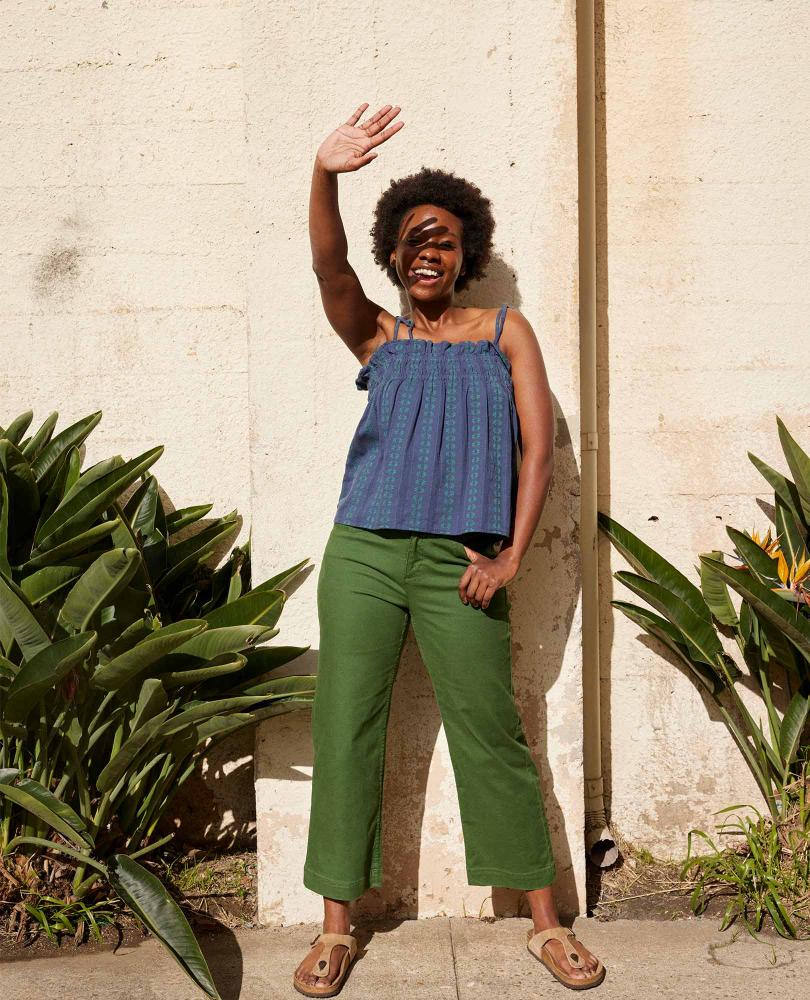 Toad and Co - Earthworks Wide Leg Pant - Epidote