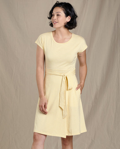 Toad and Co - Cue Wrap Short Sleeve Dress - Women's - Black