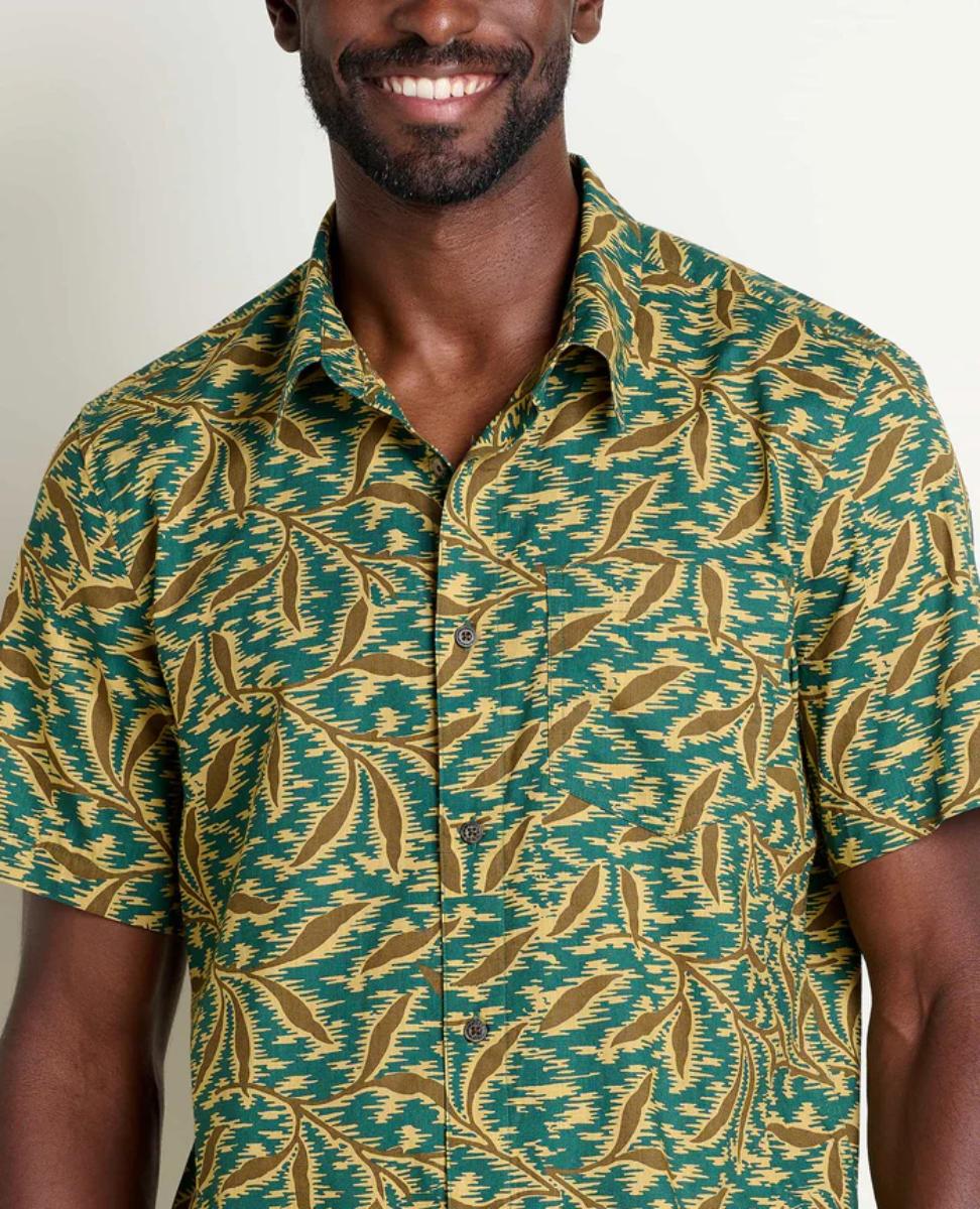 Toad and Co - Fletch Short Sleeve Shirt - Midnight Thistle Print