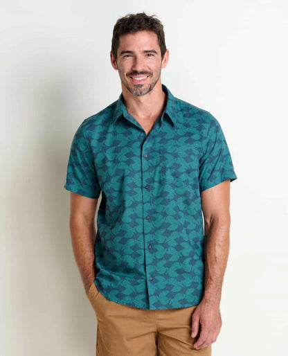 Toad and Co - Fletch Short Sleeve Shirt - Midnight Thistle Print