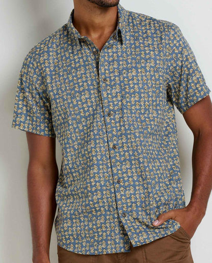 Toad and Co - Fletch Short Sleeve Shirt - Midnight Thistle Print
