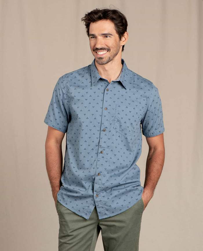 Toad and Co - Fletch Short Sleeve Shirt - Midnight Thistle Print