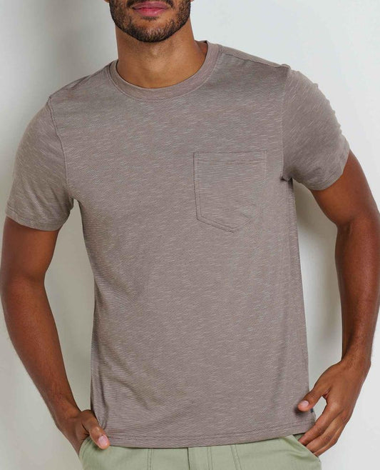 Toad and Co - Tempo Short Sleeve Pocket Crew - Dark Chino