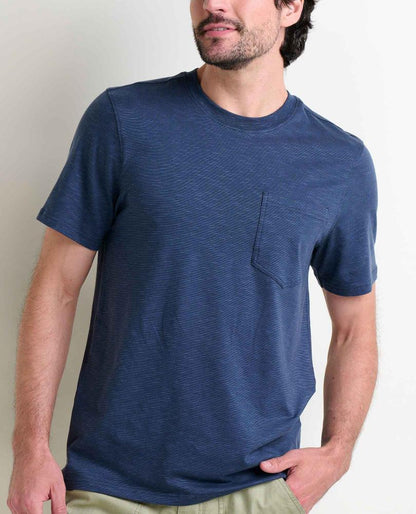 Toad and Co - Tempo Short Sleeve Pocket Crew - True Navy